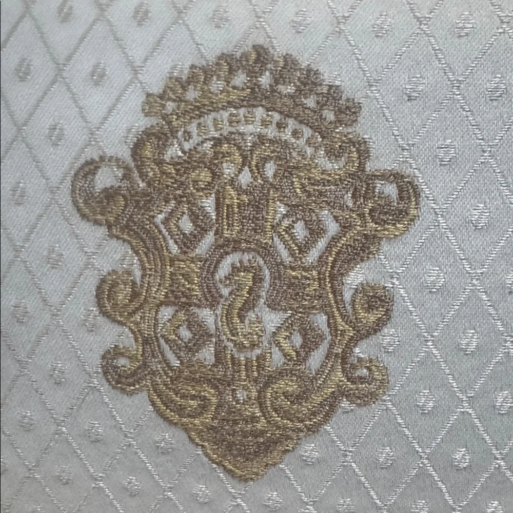 Waterford embroidered pillow with tassels